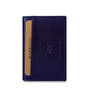 Zoozie Bags Cartera para Hombre Vera Azul Oscuro Piel Auténtica Lujo Elegancia Funcionalidad 9.8x6.8x2cm